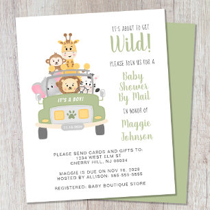 Budget Safari Kinderdusche per Mail Einladung