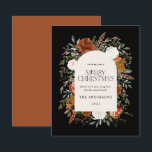 Budget Sage grün elegant botanischen eleganten Bot<br><div class="desc">Budget Rustikale Aquarellfarben Weihnachtskarte Design. Mit schönem Rost,  Terrakotta,  schwarz und Salbei grünen Pampas Gras eucalyptus botanische Aquarelldetails. Dieses moderne Urlaubsdesign ist sicher,  den Stil für Ihre Ferienzeit Set</div>