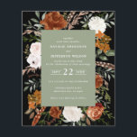 Budget Salbei grün Terracotta floral elegant Flyer<br><div class="desc">Die rustikale Aquarellblütenhochzeit lädt zum Verweilen ein. Mit schöner Natur,  Terrakotta,  rot Rosa,  schwarz und sage grün Pampas Gras Eukalyptus Aquarell Details. Diese moderne Hochzeitsfeier lädt zum Set des Stils für Ihren großen Tag ein.</div>