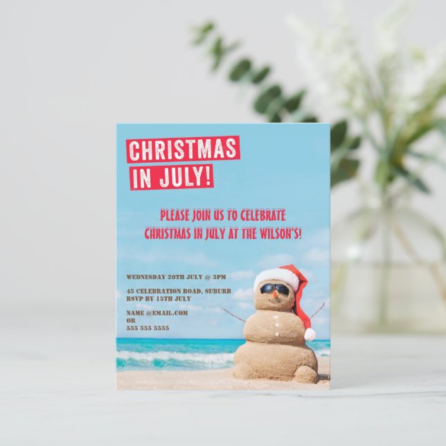 Budget SandMan Weihnachten im Juli Sommer Party (Stehend Vorderseite)