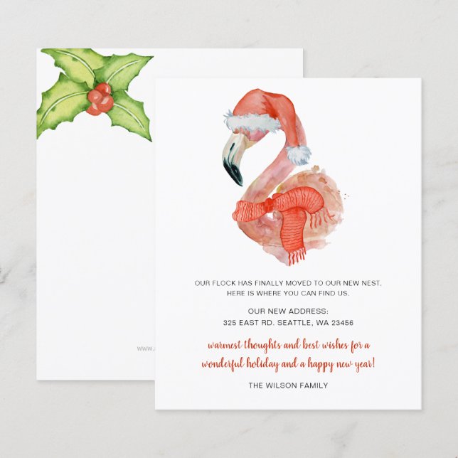 Budget Santa Flamingo Wir haben die Ferienkarte ve (Vorne/Hinten)