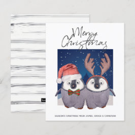 BUDGET Santa Reindeer Weihnachtspenguin Couple