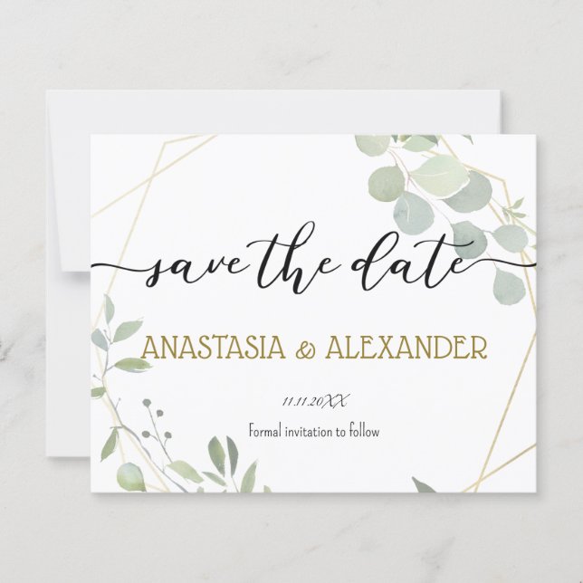 BUDGET Save the date. (Vorderseite)