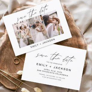Budget Save the Date 3 Foto Elegante Moderne