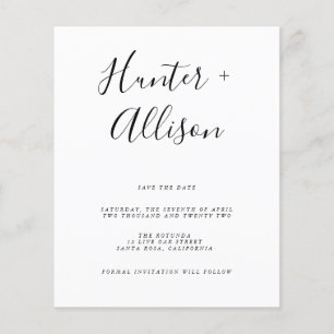 Budget Save the Date Flyer