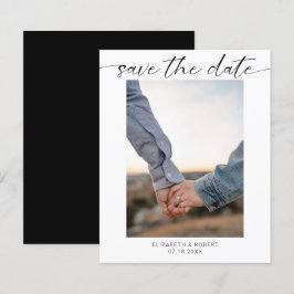 Budget Save the Date Foto Minimal Modernes Skript
