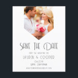 BUDGET Save the Date Foto Modernes Einfaches Hochz Flyer<br><div class="desc">BUDGET Save the Date Stilvolle Modern Simple Wedding Cards präsentiert Ihr Lieblings-Foto mit dem Text "Save the Date" in der modernen Kalligraphie-Schrift Typografie. Ideal für Hochzeiten,  Geburtstag,  Babydusche,  Jubiläumsfeiern und Partys. Entwickelt für Sie von ©Evco Studio www.zazzle.com/store/evcostudio</div>