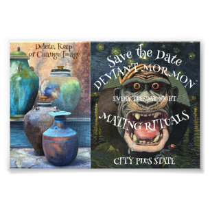 Budget Save-the-Date-Party-Einladung Fotodruck