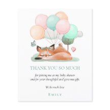 Budget Schlaffox Aquamarin Baby Dusche Vielen Dank