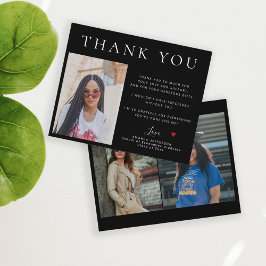 Budget schlicht modern 3 Fotos Abschluss Vielen Da