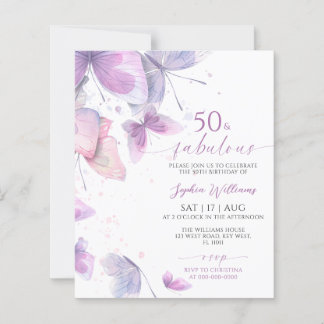 Budget Schmetterling 50 & Fantastische Geburtstags