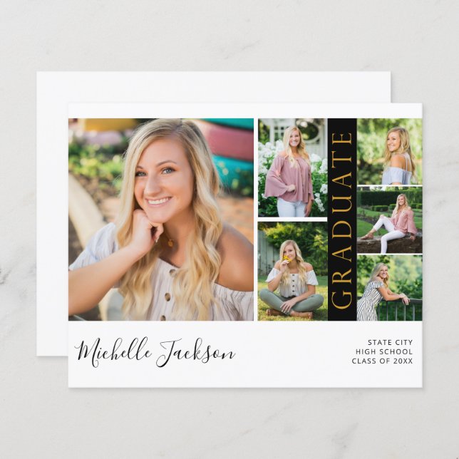 Budget School Spirit 6 Foto Abschluss Black G An (Vorne/Hinten)