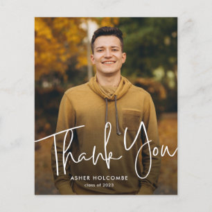 Budget Schriftart Foto Absolventen Dankeskarten