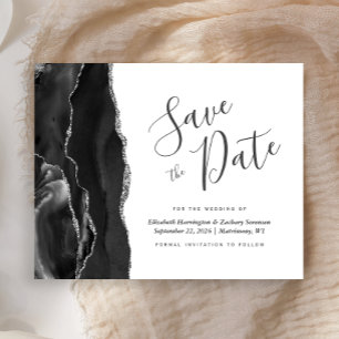 Budget-Schwarze-Silber-Achat-Save-the-Date-Karte