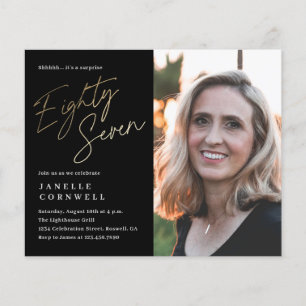 Budget Script Black Gold 87. Geburtstag