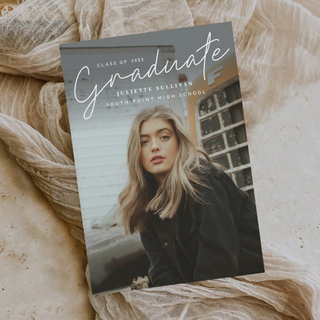 Budget Script Einfache Foto Abschluss Einladung (Von Creator hochgeladen)