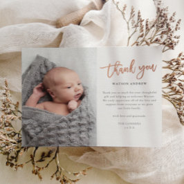 Budget Script Foto Baby Danke Karte