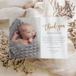 Budget Script Foto Baby Danke Karte