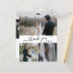 Budget Script Foto Collage Wedding Danke Karte (Vorderseite/Rückseite Beispiel)