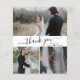 Budget Script Foto Collage Wedding Danke Karte (Vorderseite)