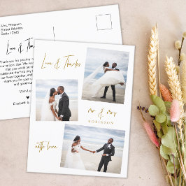 Budget Script Foto Hochzeit Vielen Dank Postcard Postkarte