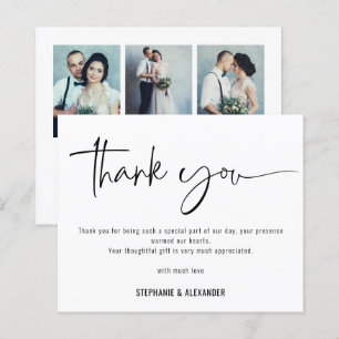 Budget Script QR Code 3 Fotos Hochzeit Vielen Dank