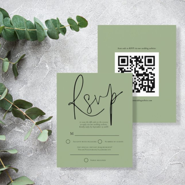 Budget Script QR Code Wedding Sage UAWG (Von Creator hochgeladen)