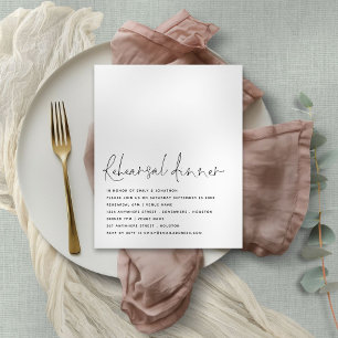 Budget Script Schwarz-weiß Probe Dinner Einladung