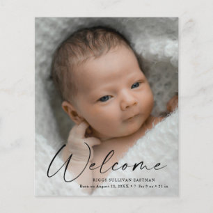Budget Script Welcome Baby Foto Vielen Dank