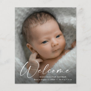 Budget Script Welcome Baby Foto Vielen Dank