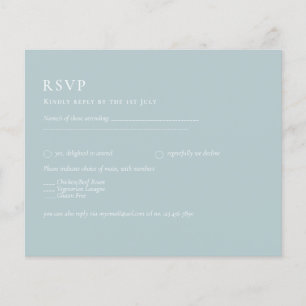BUDGET Sea Glass Sage Grün Monochrome Hochzeit Flyer