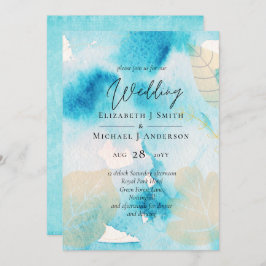 BUDGET Sea Glass Shades Watercolor Wedding