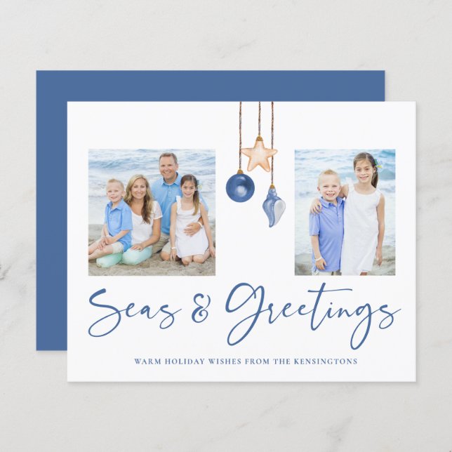 Budget Seas Greetings Muschel Ornament Holiday Fot (Vorne/Hinten)
