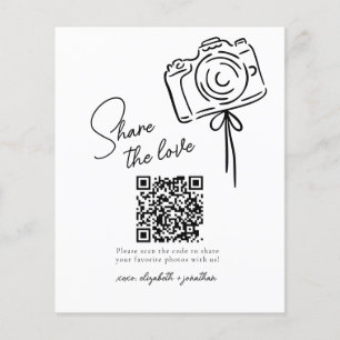 Budget Share The Love Foto Share QR Code Hochzeit