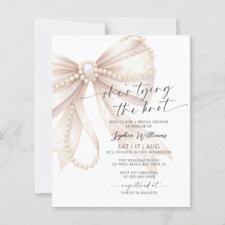 Budget She's Tying the Knot Pearl Bridal Shower