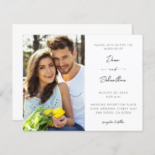 Budget Side Foto Moderne Kalligraphie Hochzeit