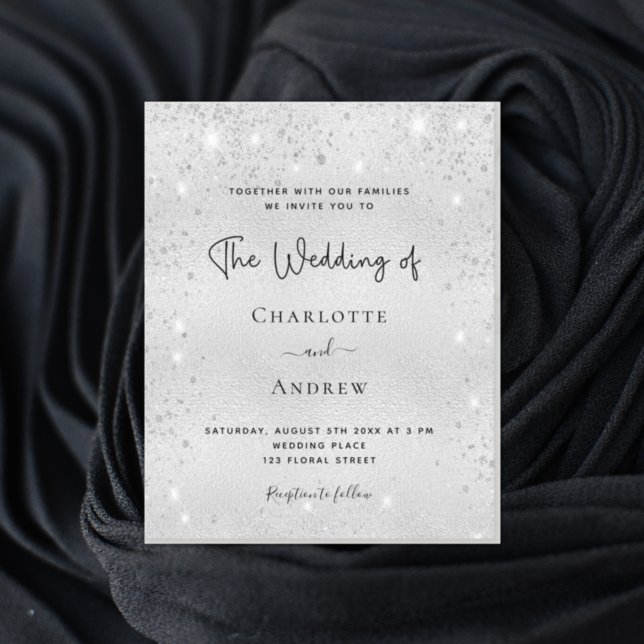 Budget silber Glitzer Moderne Hochzeit (Von Creator hochgeladen)