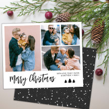Budget Simple Collage Snowy Weihnachtsfeiertag