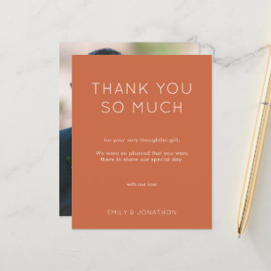 Budget Simple Foto Wedding Terracotta Vielen Dank