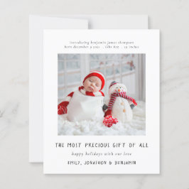 Budget Simple Newborn Foto Birthingcard