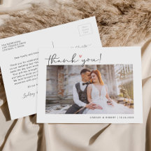 Budget Simple Script Wedding Foto Vielen Dank