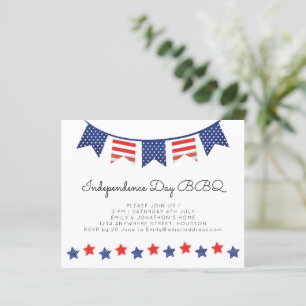 Budget Simple Stars Bunting 4. Juli GRILLEN Einlad
