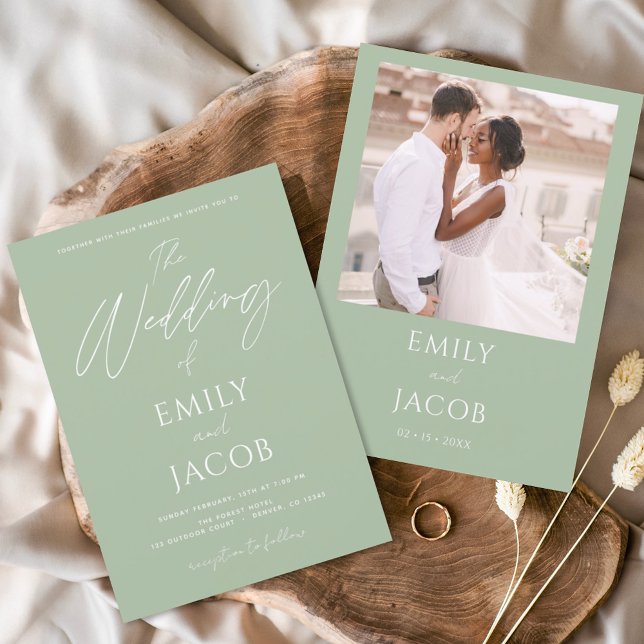 Budget Simple Wedding Foto Sage Green (Von Creator hochgeladen)
