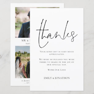 BUDGET Skript Hochzeit 3 Foto Collage Quote Danke