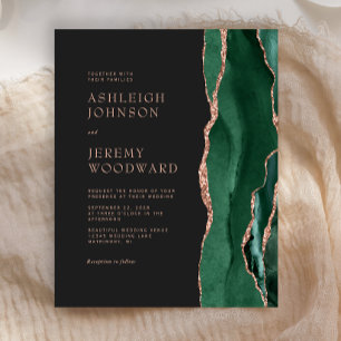 Budget Smaragdgrüner Achat Rosen Gold Hochzeit