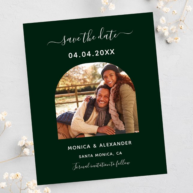 Budget smaragdgrünes Foto Hochzeit Speichern Sie d (Von Creator hochgeladen)