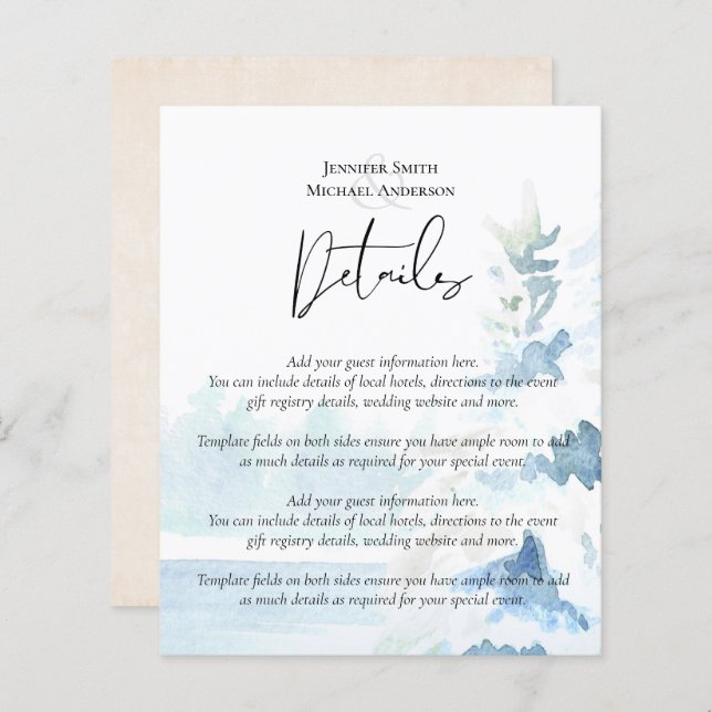 BUDGET Snowy Mountains Winter Lake Trees (Vorne/Hinten)