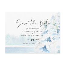 BUDGET Snowy Mountains Winter Lake Trees