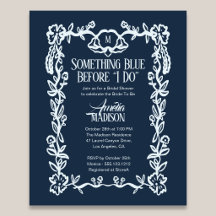 Budget Something Blue Vintage Florale Hochzeitsdus