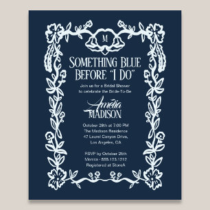 Budget Something Blue Vintage Florale Hochzeitsdus Flyer